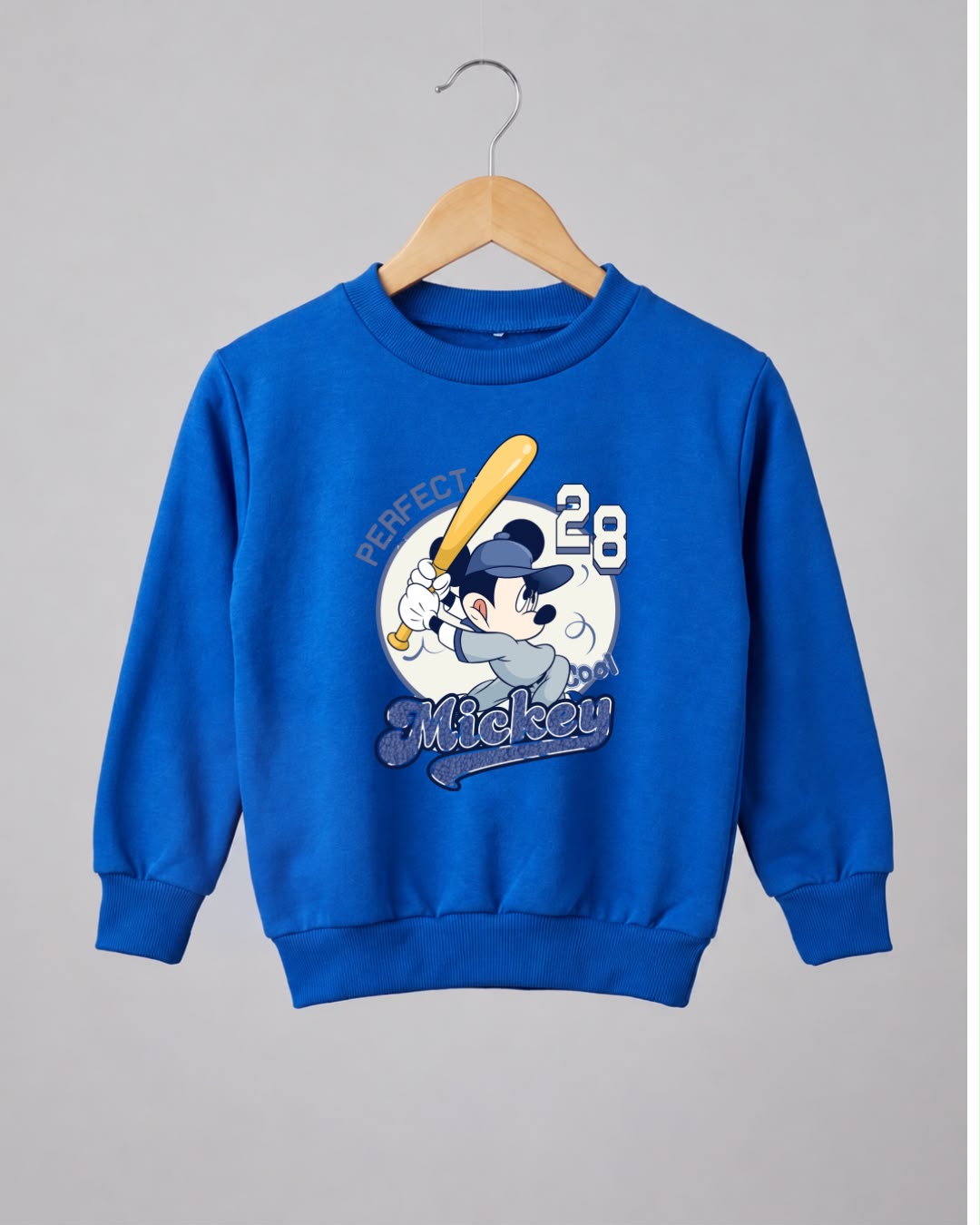 Polerón Mickey Baseball Niños Azul