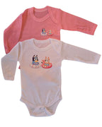 Pack 2 Bodies Bebé Bluey - Pack completo rosado y blanco