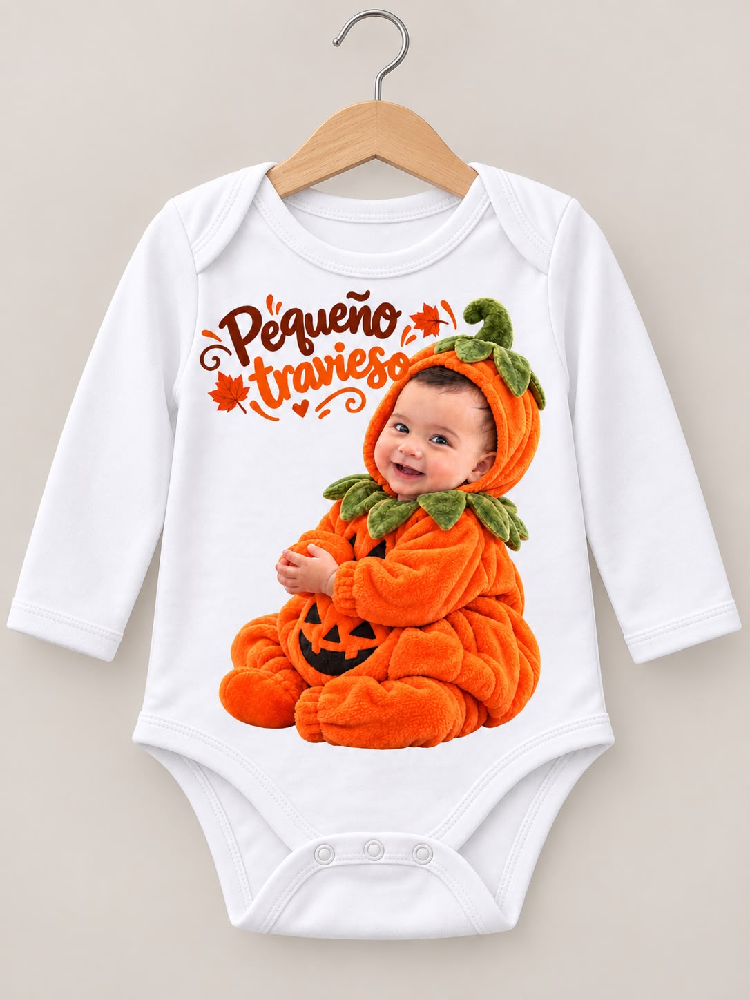 Body Pequeño Travieso Personalizado Bebé Blanco