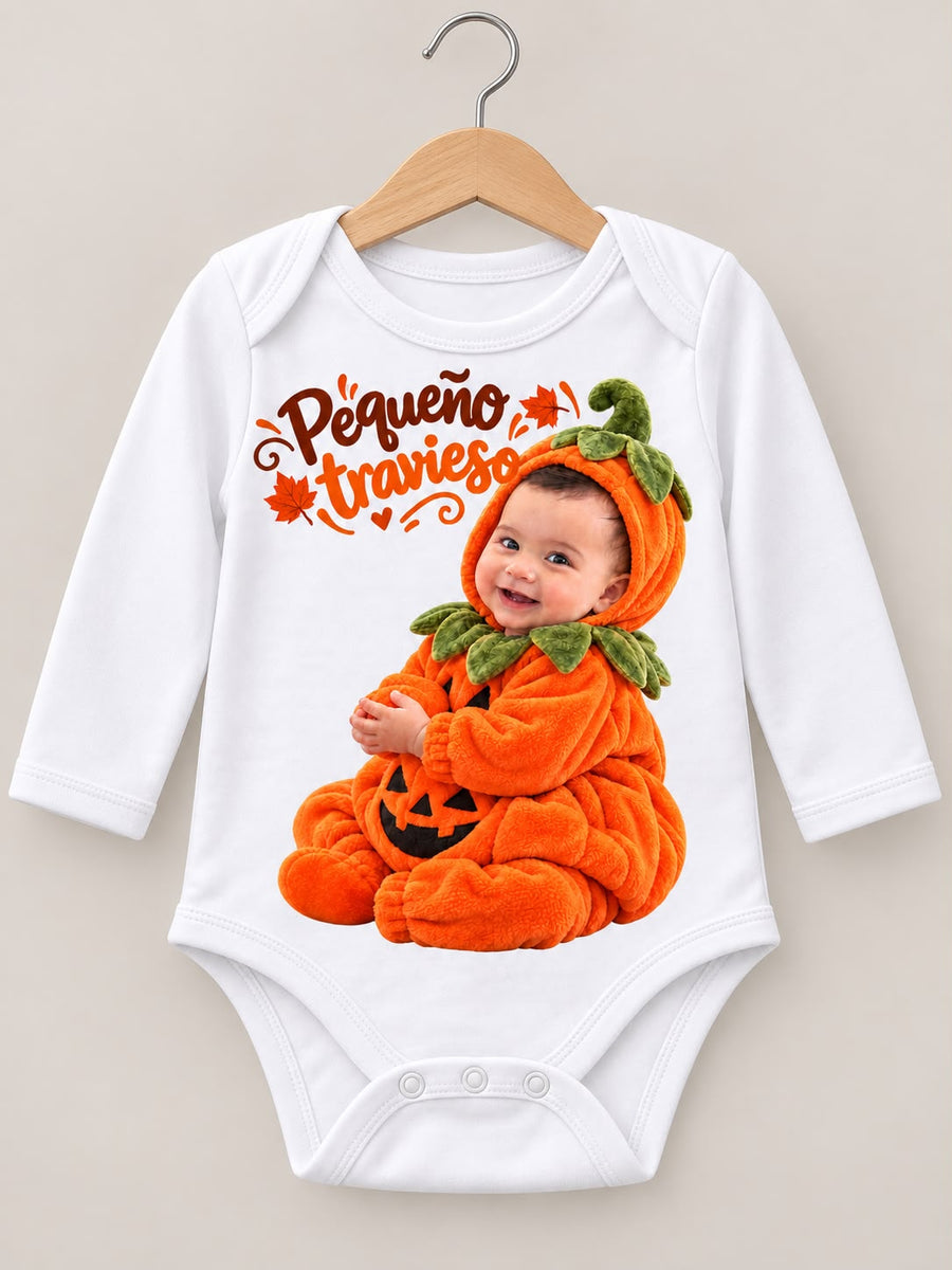 Body Pequeño Travieso Personalizado Bebé Blanco