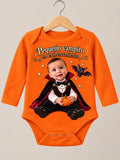 Body Pequeño Vampiro en entrenamiento Personalizado Bebé Naranja