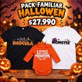 Pack Familiar Halloween Poleras Dadcula Momster Little Monster