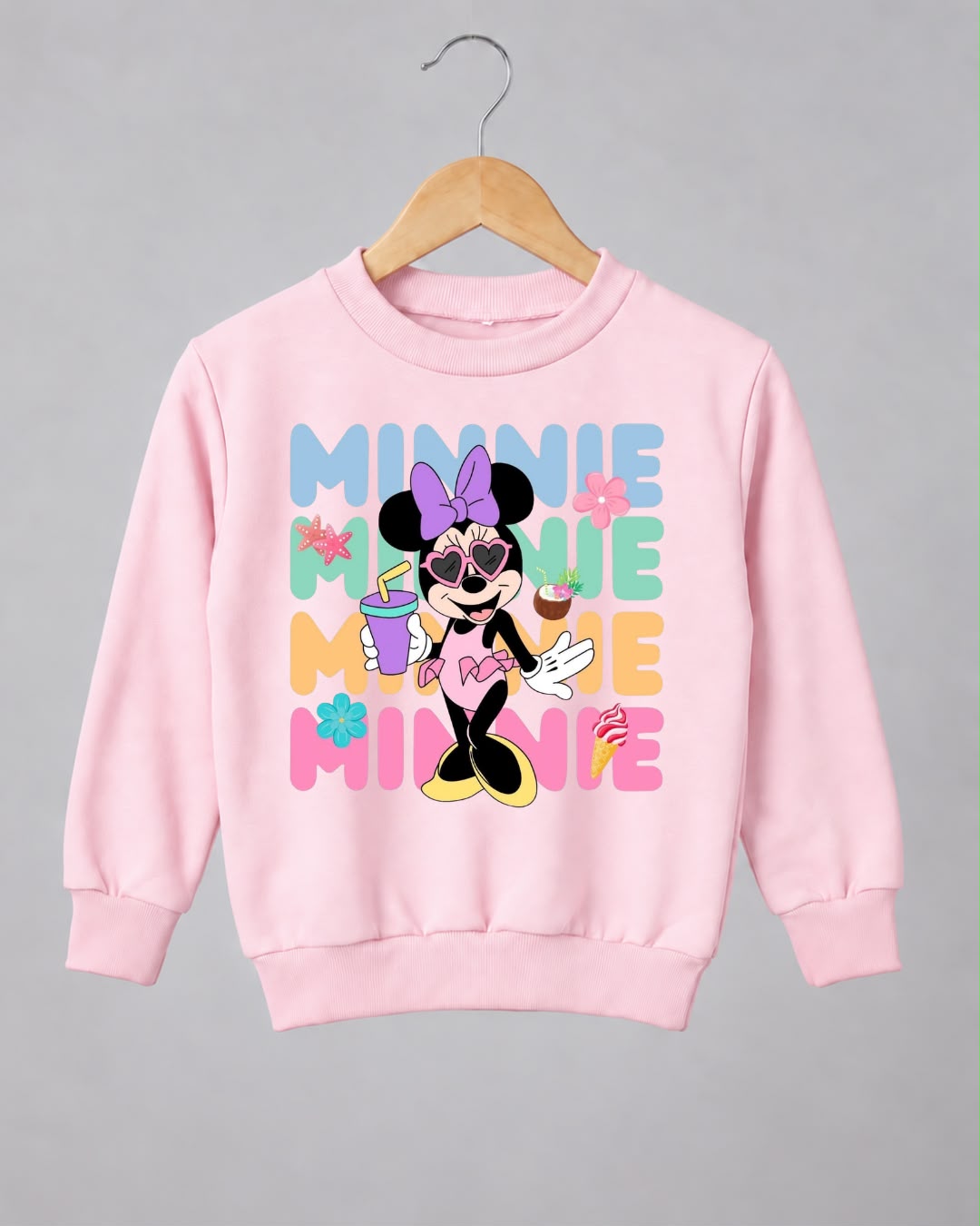 Polerón Minnie Summer Niñas Rosado