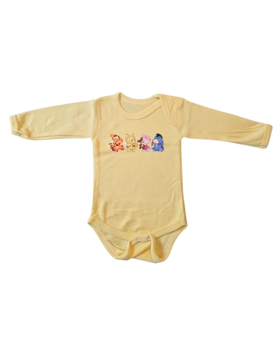 Body Bebé blanco - Pooh disfrazado de abeja con miel