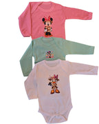 Body Bebé Minnie rosado - Minnie exploradora con sombrero safari