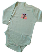Body Bebé Daisy blanco - Daisy exploradora con binoculares