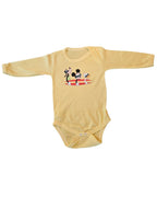 Body Bebé amarillo - Mickey, Goofy y Pato Donald surfeando