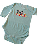 Tripack Bodies Bebé Mickey - Pack completo verde agua, rosado y amarillo