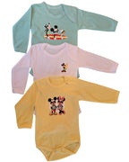 Body Bebé Mickey verde agua - Mickey, Goofy y Pato Donald surfeando