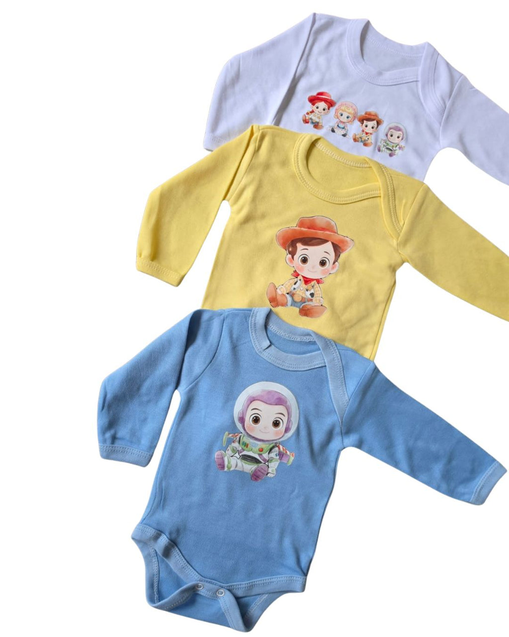 Body Bebé Toy Story Woody amarillo manga larga