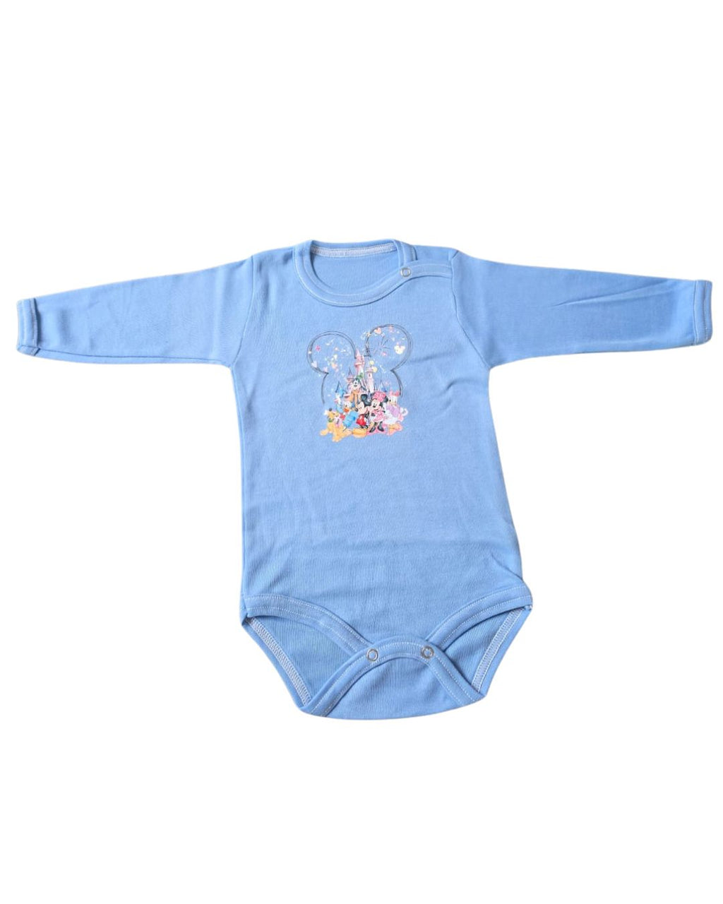 Body Bebé Minnie celeste - Personajes Disney castillo